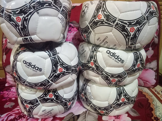 6X)New Adidas Official Match-Ball of World Cup 1996 Leather Football Size 5.